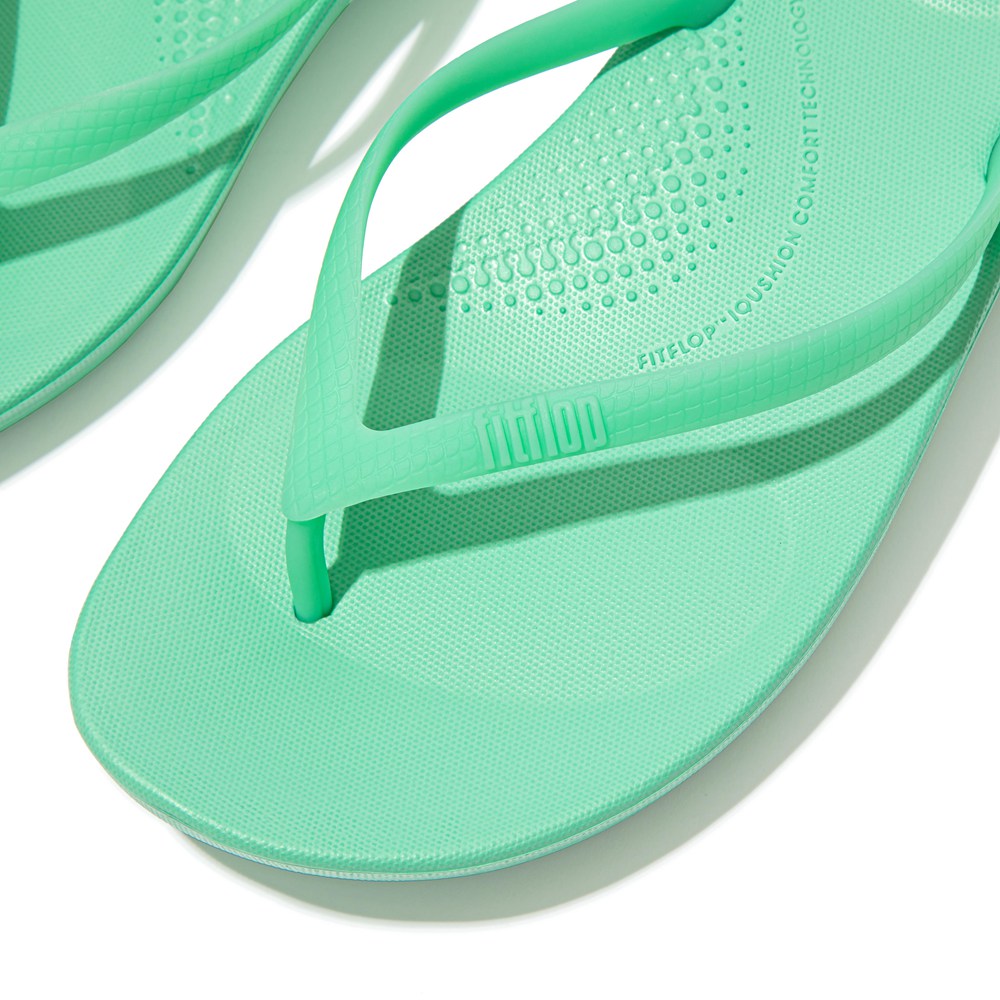 Fitflop Womens Flip-flops Mint Green - Iqushion Ergonomic - 03OGCYQRI